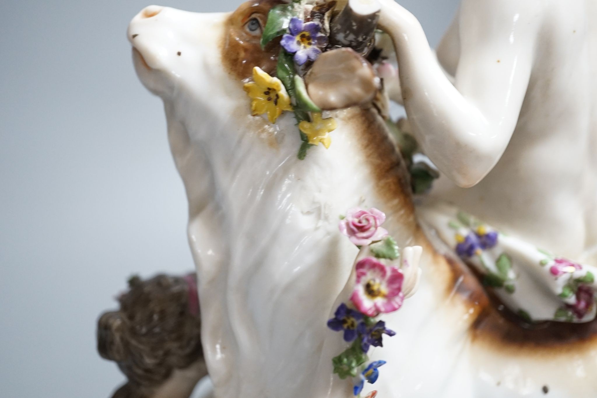 Continental porcelain group in Meissen style - Europa and the Bull, 25cm